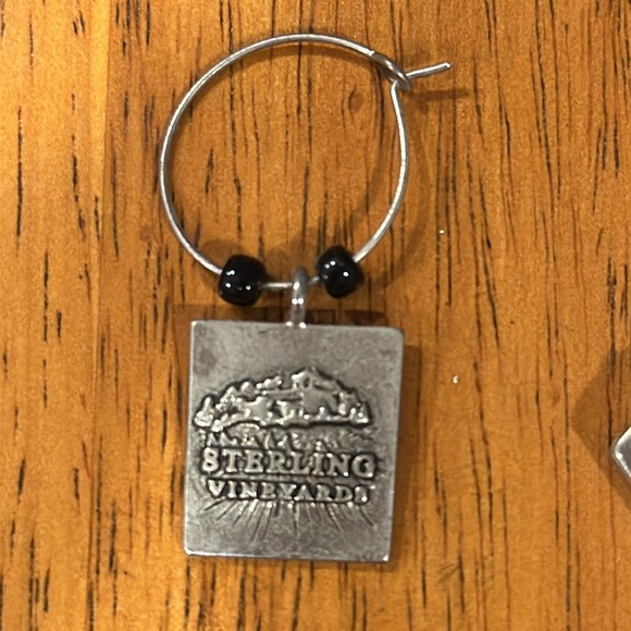 Sterling vineyards wine glass charms. Each one is embellished with different - Picture 3 of 6